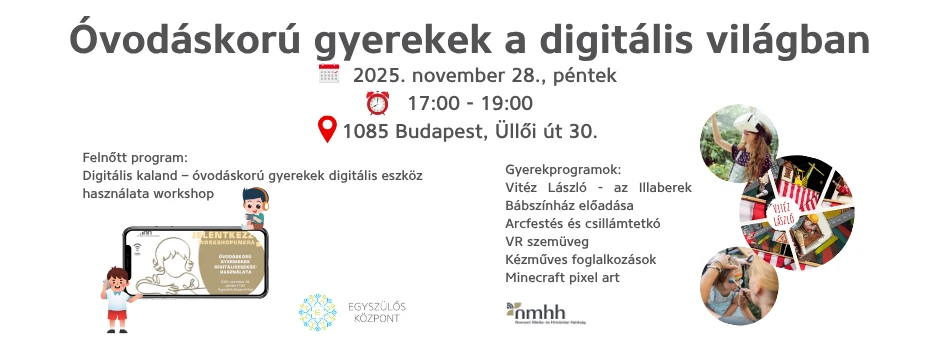 Óvodáskorú gyerekek a digitális világban